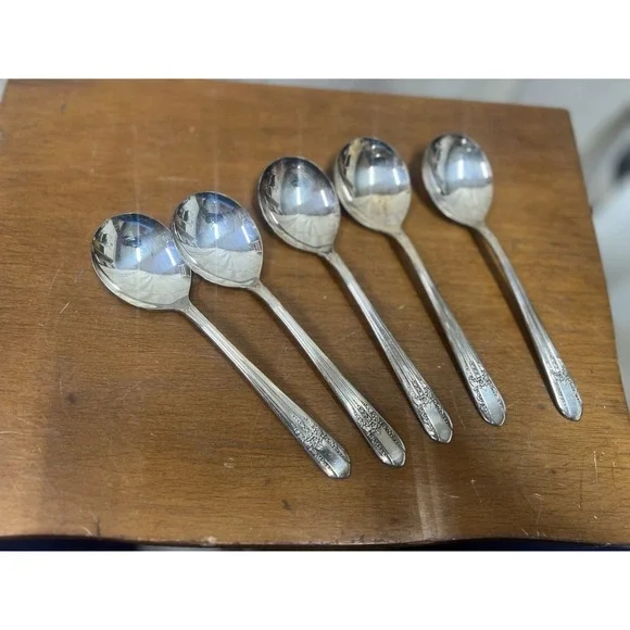 VTG WM. Rogers Mfg Co. Extra Plate 37 Piece Silverware Set in Box